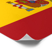 Vlag van Spanje Poster (Hoek)
