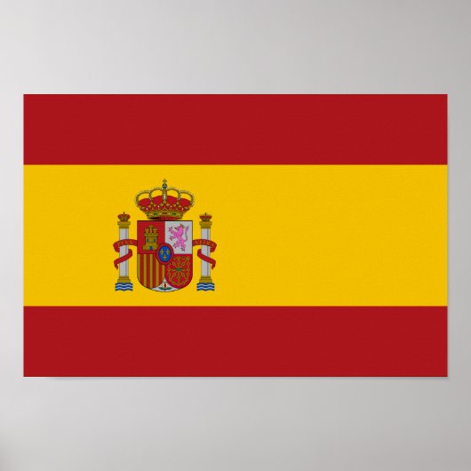 Vlag van Spanje Poster (Voorkant)