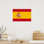 vlag van Spanje Poster (Keuken)