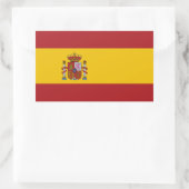 Vlag van Spanje Rechthoekige Sticker (Tas)