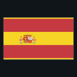 Vlag van Spanje Rechthoekige Sticker<br><div class="desc">De vlag van Spanje</div>