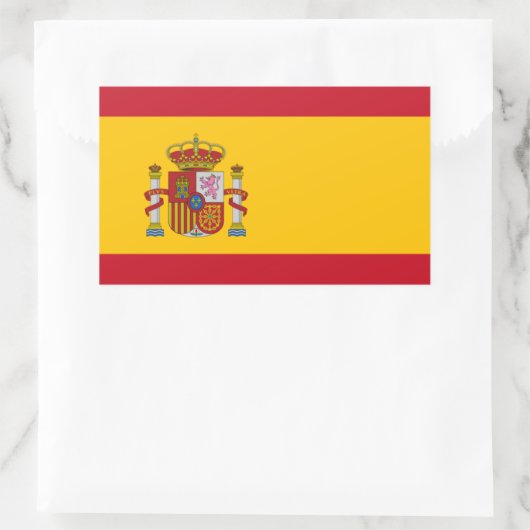 vlag van spanje rechthoekige sticker (Tas)
