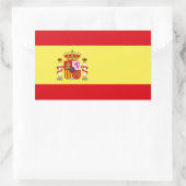 Vlag van Spanje Rechthoekige Sticker (Tas)