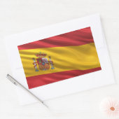 Vlag van Spanje Rechthoekige Sticker (Envelop)