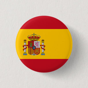 Vlag van Spanje Ronde Button 3,2 Cm