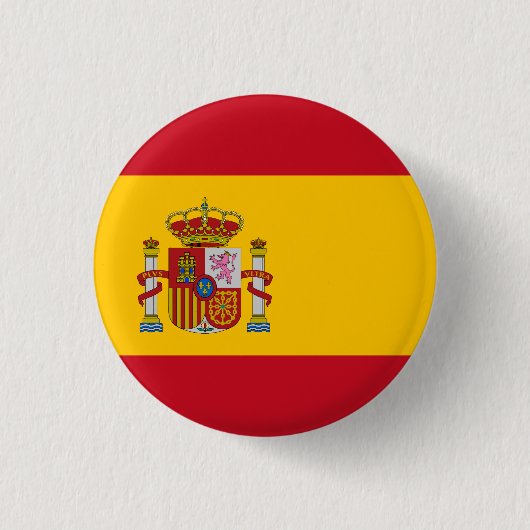 Vlag van Spanje Ronde Button 3,2 Cm (Voorkant)