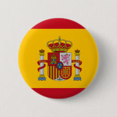 vlag van spanje ronde button 5,7 cm (Voorkant)