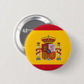 vlag van spanje ronde button 5,7 cm (Voorkant /achterkant)