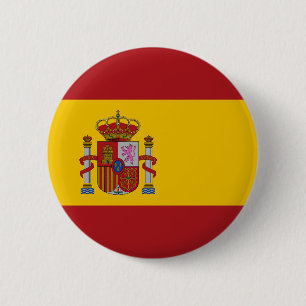 Vlag van Spanje Ronde Button 5,7 Cm