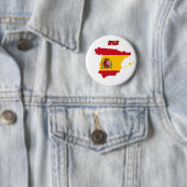 vlag van spanje ronde button 5,7 cm (In situ)