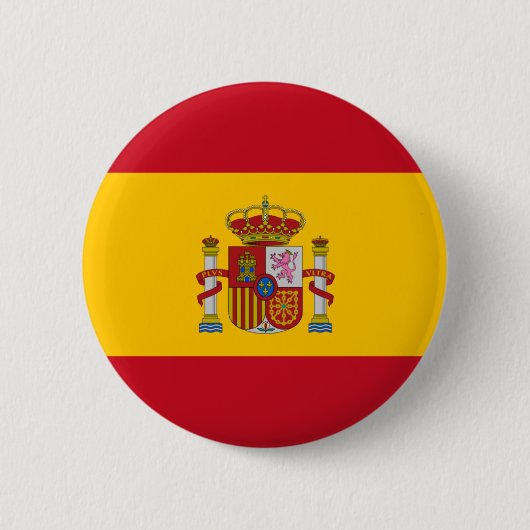 vlag van spanje ronde button 5,7 cm (Voorkant)