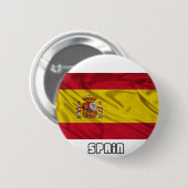 Vlag van Spanje Ronde Button 5,7 Cm (Voorkant /achterkant)