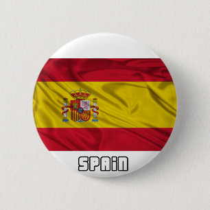 Vlag van Spanje Ronde Button 5,7 Cm