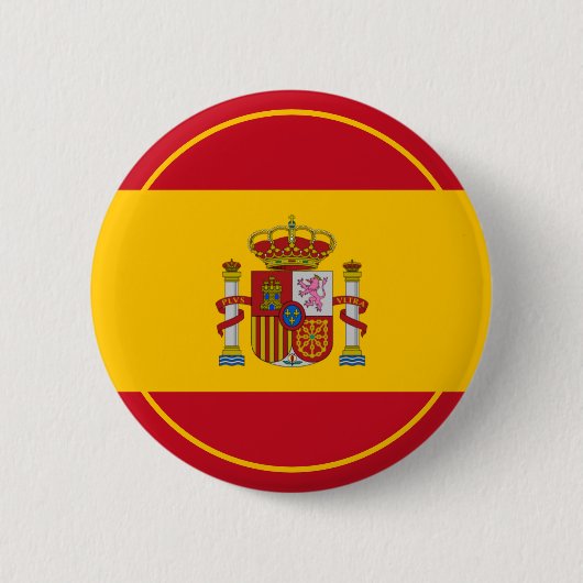vlag van Spanje Ronde Button 5,7 Cm (Voorkant)