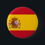 Vlag van Spanje Ronde Button 5,7 Cm<br><div class="desc">Vlag van Spanje</div>