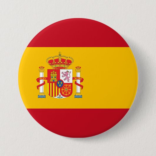 vlag van Spanje Ronde Button 7,6 Cm (Voorkant)