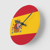 Vlag van Spanje Ronde Klok (Hoek)