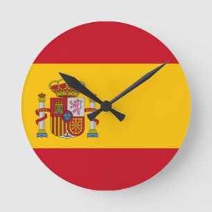 Vlag van Spanje Ronde Klok