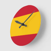 vlag van spanje ronde klok (Hoek)