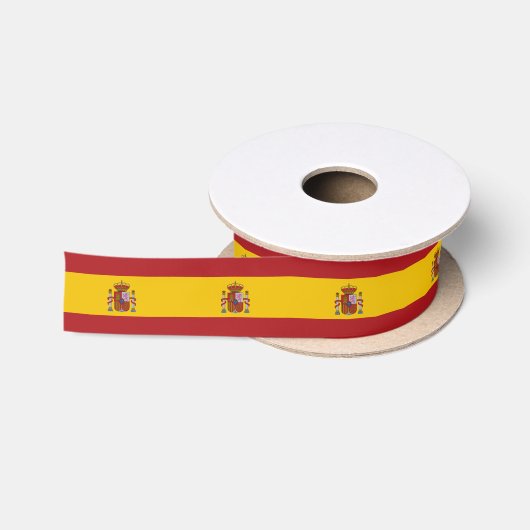 Vlag van Spanje Satijnen Lint (Spoel)