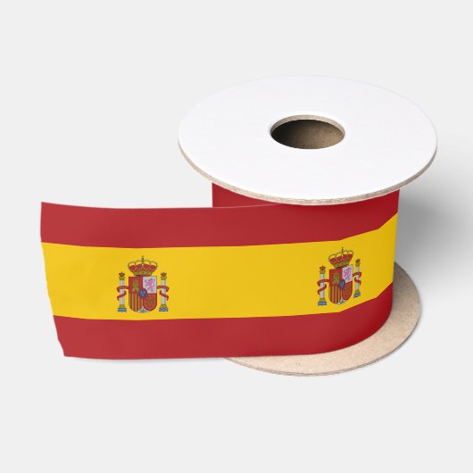 Vlag van Spanje Satijnen Lint (Spoel)