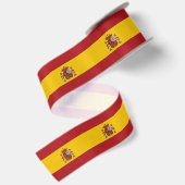 Vlag van Spanje Satijnen Lint (Achterkant)