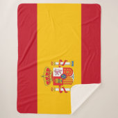 vlag van Spanje Sherpa Deken (Voorkant)