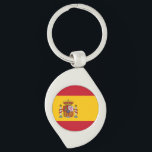 vlag van spanje sleutelhanger<br><div class="desc">De vlag van Spanje (Spaans: Bandera de España), zoals gedefinieerd in de Spaanse grondwet van 1978, bestaat uit drie horizontale strepen: rood, geel en rood, waarbij de gele streep tweemaal zo groot is als elke rode streep. Traditioneel werd de middenstreep gedefinieerd door de meer archaïsche term gualda, en vandaar de...</div>