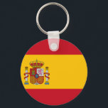 Vlag van Spanje Sleutelhanger<br><div class="desc">Vlag van Spanje - Bandera de España - La Rojigualda</div>
