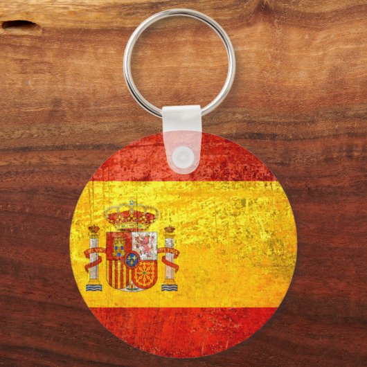vlag van Spanje Sleutelhanger (Voorkant)