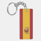 Vlag van Spanje Sleutelhanger (Voorkant Links)