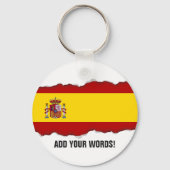Vlag van Spanje Sleutelhanger (Voorkant)