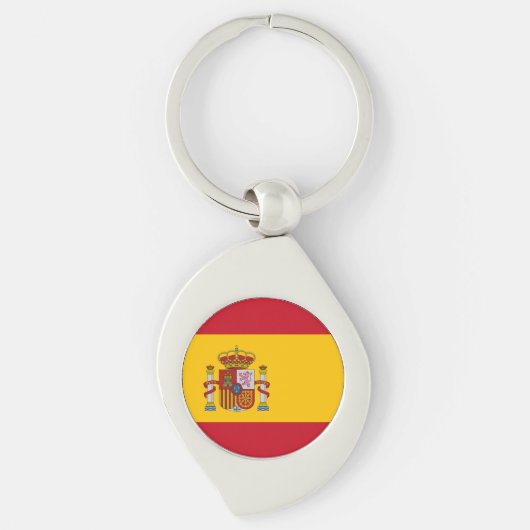 Vlag van Spanje Sleutelhanger (Voorkant)