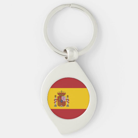 Vlag van Spanje Sleutelhanger (Voorkant)