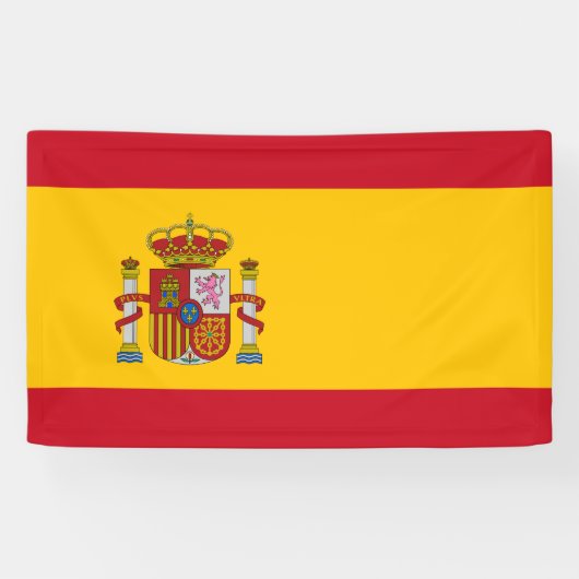 vlag van Spanje Spandoek (Horizontaal)