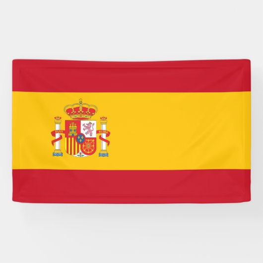vlag van Spanje Spandoek (Horizontaal)