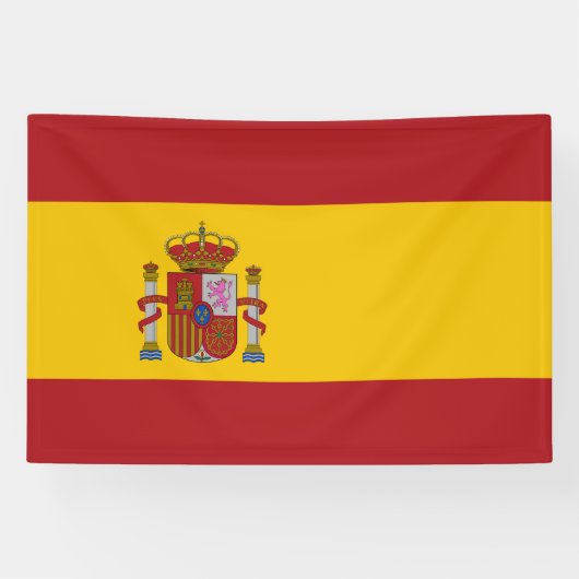 Vlag van Spanje Spandoek (Horizontaal)