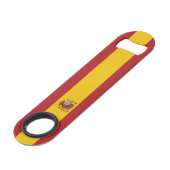 Vlag van Spanje Speed Flessenopener (Voorkant Gekanteld)