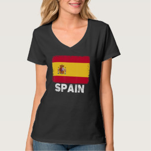Vlag van Spanje Steun Spaanse Mensen Vrouwen Man T-shirt