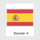 Vlag van Spanje Sticker (Vel)