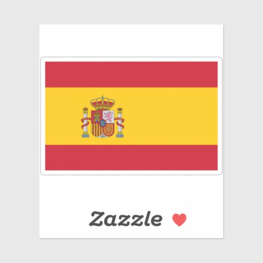 Vlag van Spanje Sticker (Vel)