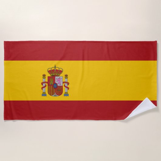 Vlag van Spanje Strandlaken (Voorkant)