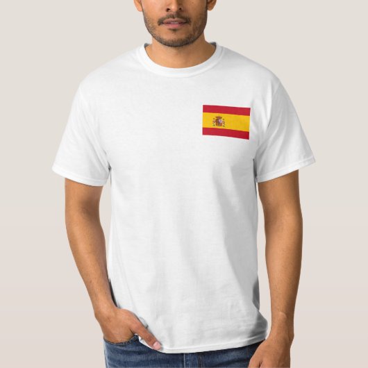 vlag van Spanje T-shirt (Voorkant)