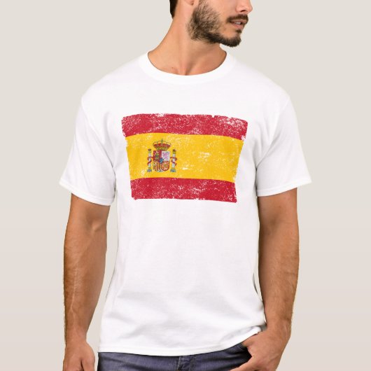 Vlag van Spanje T-shirt (Voorkant)
