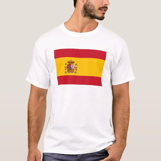 Vlag van Spanje T-shirt (Voorkant)