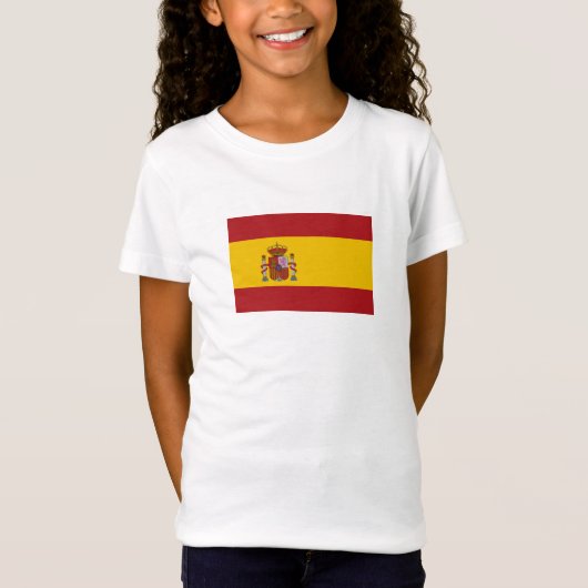 Vlag van Spanje T-shirt (Voorkant)