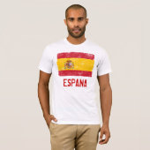 Vlag van Spanje T-shirt (Voorkant volledig)