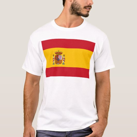 Vlag van Spanje T-shirt (Voorkant)