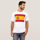 Vlag van Spanje T-shirt (Voorkant volledig)