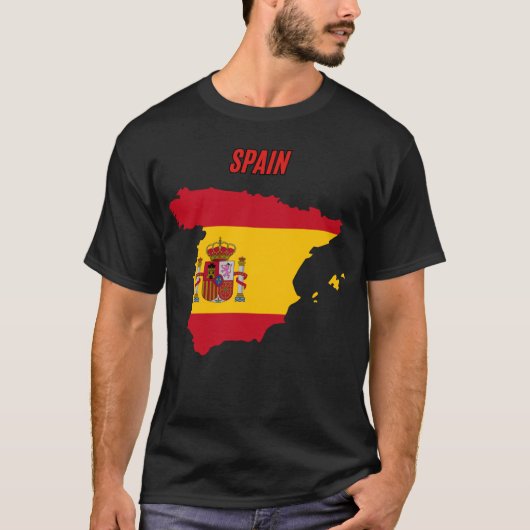 vlag van Spanje T-shirt (Voorkant)